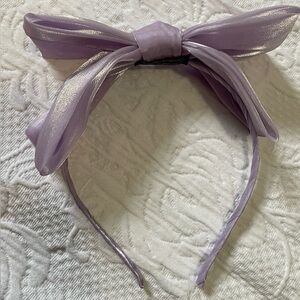 Cute lavender bow headband